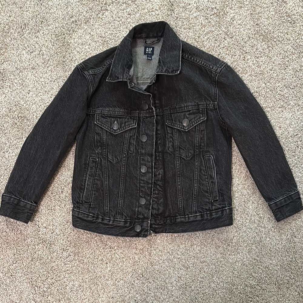 Gap kids denim icon jacket. Small. EUC!